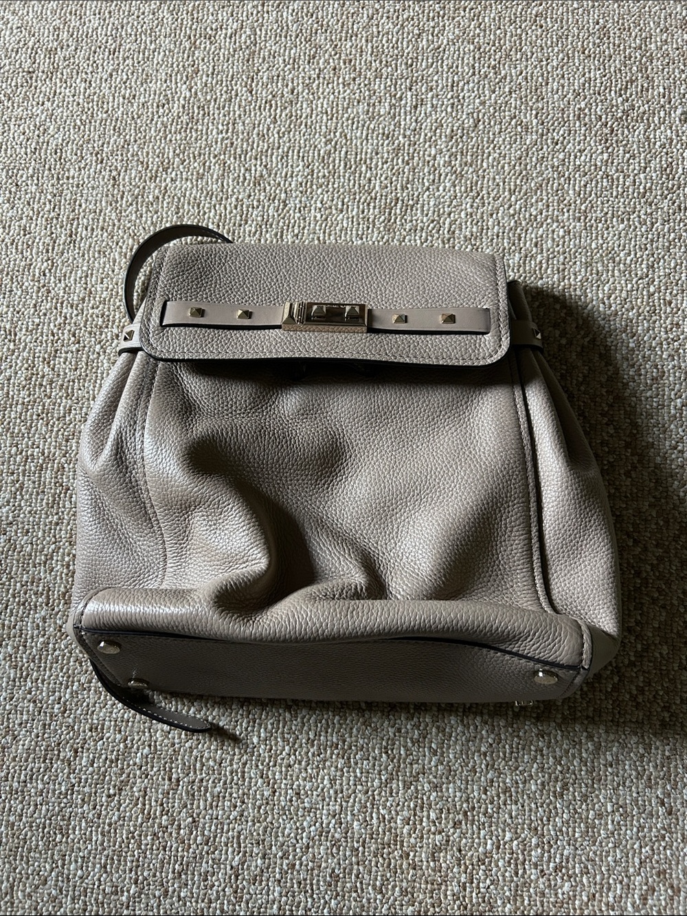 Micheal Kors Leather Pebbled Backpack Purse